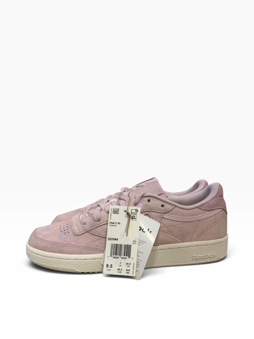 Reebok Club C 85 Frost Berry Pink Metallic Sneakers Women’s Size 9.5 NWT